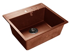 Granfest Мойка кухонная Quadro GF-Q560 Красный Марс – фотография-1